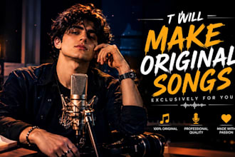 create original songs with lyrics composition and production