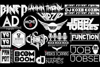 design a creative music producer or recording studio logo