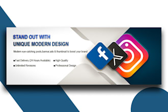 design social media, web banners, instagram ad designs, and fashion sale posters