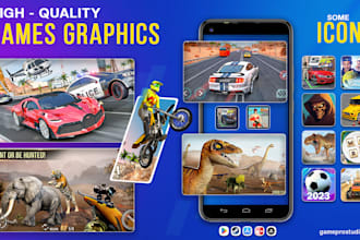 design high quality game screenshots and production graphics