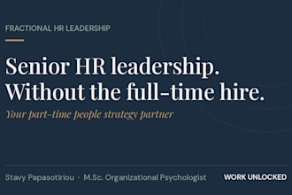 be your fractional HR leader and people strategy partner