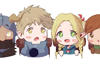 draw anime chibi art ,emotes, character designs, illustrations or vtubers