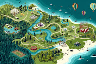 map illustration vector illustration vector map