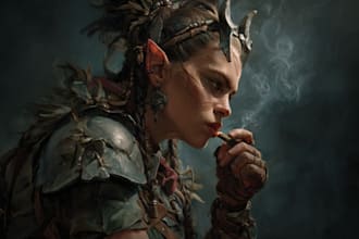 dnd character art and dnd character art