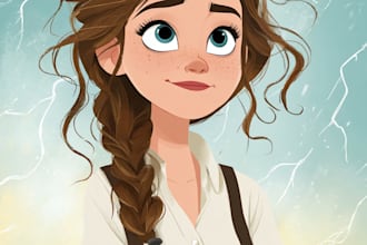 draw cartoon disney couple portrait