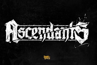 make a satanic occult black metal logo