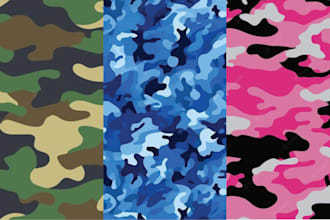 design seamless camouflage pattern