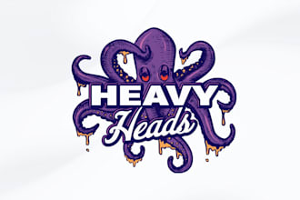 do modern professional custom octopus logo design