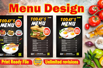 price list, price table for food cafe bar menu card