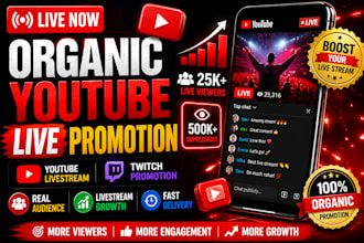 promote youtube live stream to targeted audience for increase live views