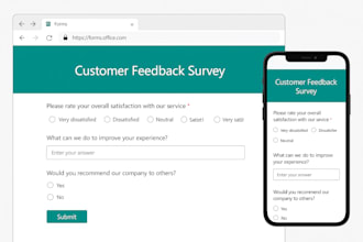 convert your paperbase form into a online microsoft form