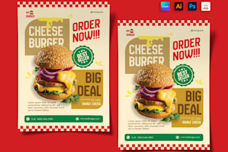 create food flyers posters restaurant menus design,  food banner