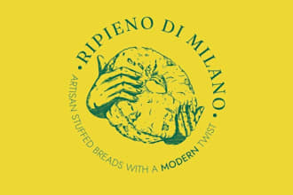 design vintage modern food logo
