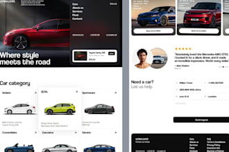 build car rental automotive booking and payment integration website