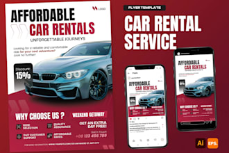 design car ad, poster, banner, or flyer for car sales and websites, vehicle wrap