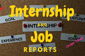 create high quality internship and job related reports