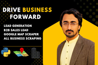scrape emails, contacts and any details for business