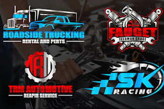 design professional automotive, car repair, motor car logo