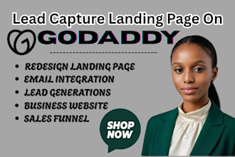 develop a lead capture page on godaddy