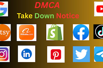 dmca takedown, remove pirated, defaming content