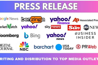 press release write press release distribute press release to top media outlets