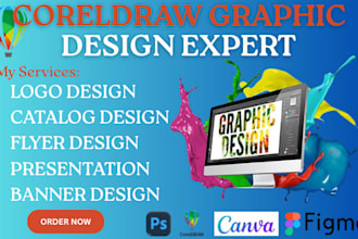 design, convert, and edit files in coreldraw graphic design