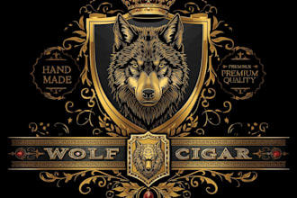 do premium cigar brands label logo or box design