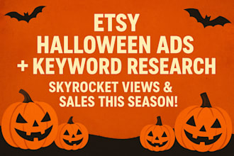 run etsy halloween ads keyword research to skyrocket shop views traffic sales