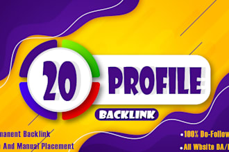 create 20 high quality backlinks to boost your website SEO