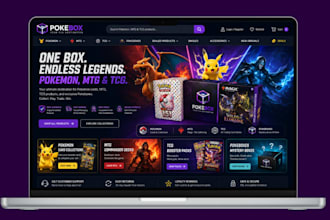 pokemon website trading card website mtg pokebox tcg website with ai sales agent