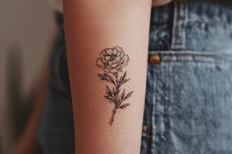 create your ideal minimalist or fine line tattoo design