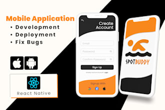 build high quality mobile app in react native expo and cli