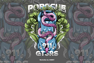 create bold streetwear illustration for merchandise