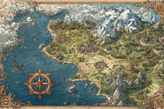 drawing your fantasy map illustration art