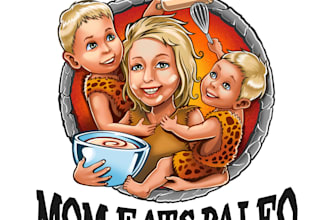 do modern wonderful super food, cooking logo