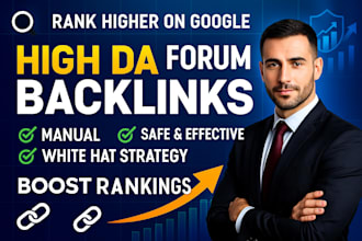 create high da DR forum posting manual backlinks with a white hat SEO strategy