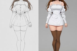 draw anime and manga illustrations