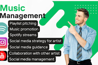 be your dedicated music manager and strategic promoter