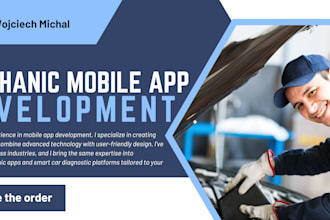 create mechanic app, car diagnostic app, car repair app, roadside assistance app