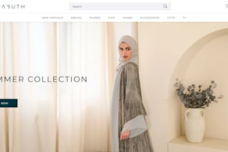 design luxury abaya website abaya shopify store islamic wears website arabic