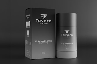 packaging design and 3d product mockup