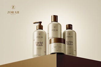 packaging design and 3d product mockup