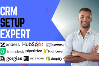 set zendesk hubspot CRM gorgias pipedrive freshdesk zoho honeybook shopify crm