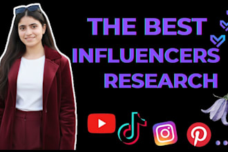 find the best instagram youtube tiktok influencer for influencers marketing