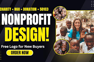 design nonprofit website non profit charity website ngo donation 501c3 website
