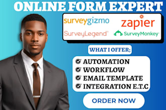 build surveylegend surveygizmo questionnaire  surveymonkey zapier integration va