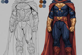 do superhero or villain character design