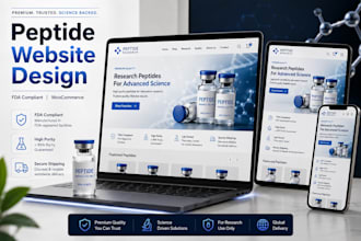 build fda compliant peptide website, research peptide, sarms