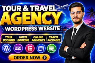 create tour and travel agency website in wordpress