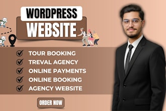 create tour and travel agency website in wordpress